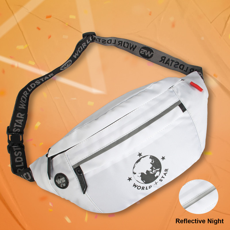 Worldstar waist bag Waist Bag(Grey)