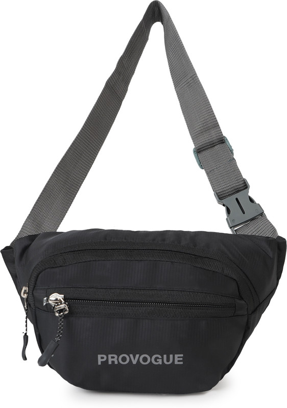 PROVOGUE Waist Bag for Men,Women/Fanny Pack for Hiking Travel Camping /Money Belt WAIST BAG(Black)