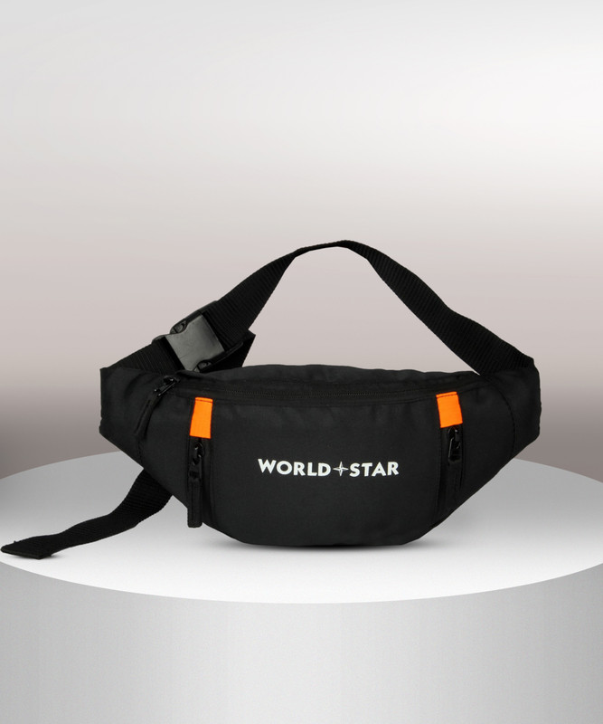 Worldstar Hiking Outdoor Fanny Packs Sport Holiday Large Pockets Waistbag (black) Fanny Pack for Travel Bags Hiking Trekking(Black)