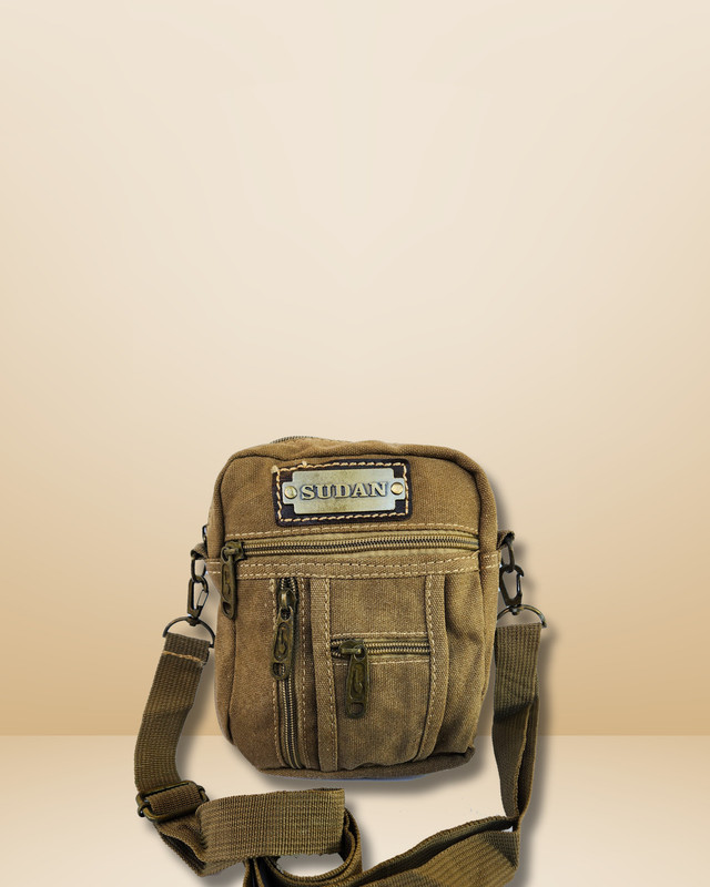 Sudan Side Pouch | Travel Accessories | 2 In 1 | Shoulder and waist Side Pouch(Brown)
