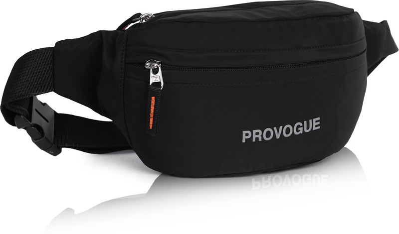 PROVOGUE Urban-Flex Multi-Utility Steath Waist Bag Water Resistant Fanny Pack for Travel Waist Bag(Black)