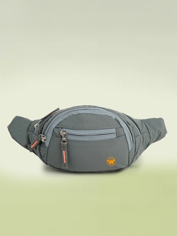 World Speed Casual Waterproof Waist Fanny Pack Waist Belt for Travelling Waist Bag Unisex Waist bag(Grey)