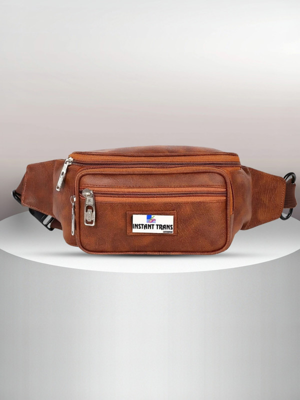 Trans Waist Pouch Outdoor Casual Sports Pockets Cycling Hiking Camping waist bag(Brown)