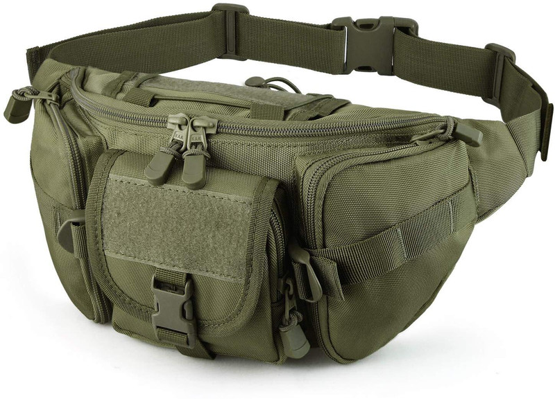 TRIEMP Outdoor Unisex Waist Bag Tactical Military Waist Pack za11 WAIST BAG(Green)
