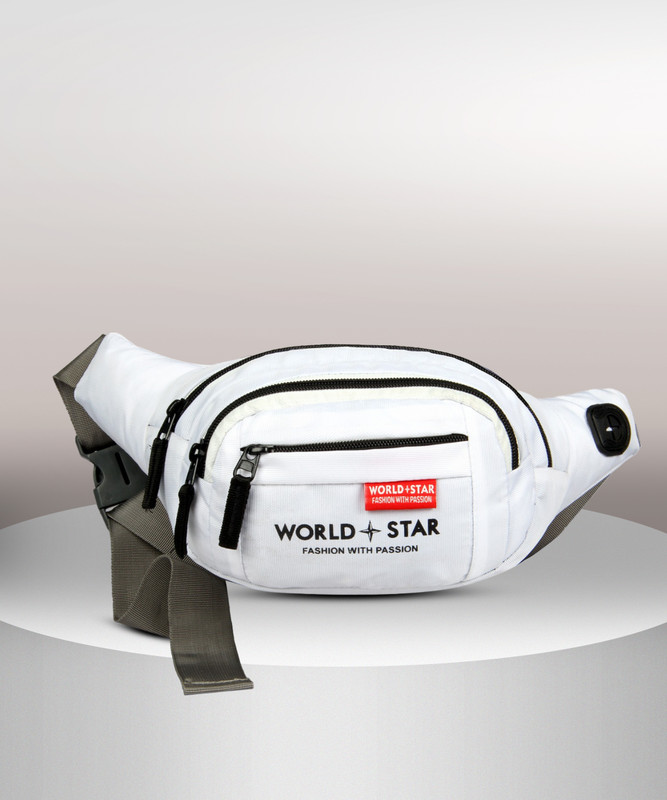 Worldstar fluffy red waist Fanny Pack for Travel Bags Hiking Trekking(Red)