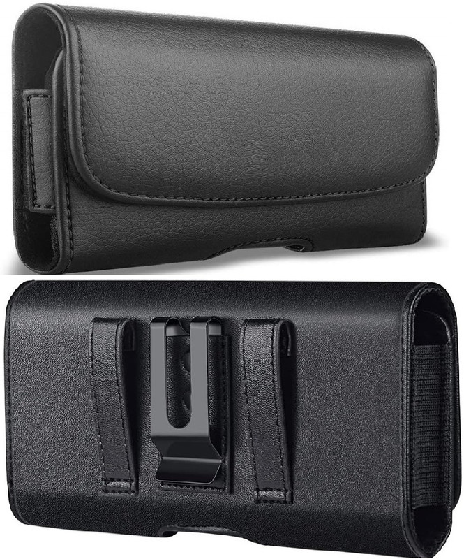 FwellT Mobile Beltpouch Pouch wast Bag BeltClip Pouch Size 7.0 inch Mobile Model-07 Waist Bag(Black)