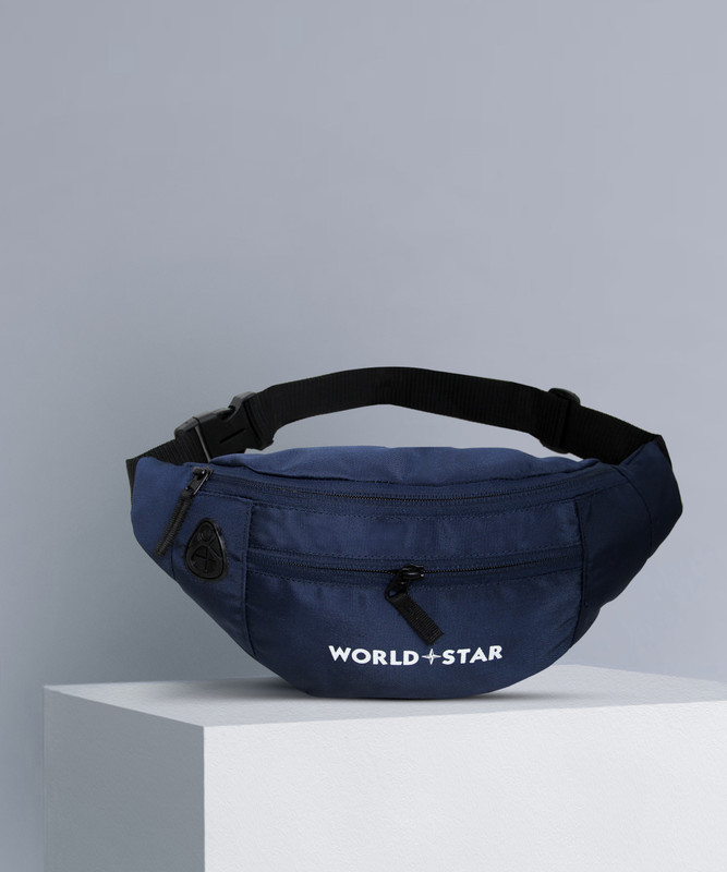 Worldstar rock navy blue waist bag_a Waist Bag(Blue)