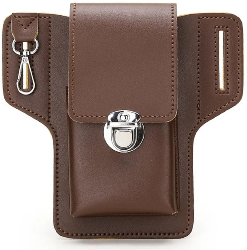 Amrutam Enterprise Cellphone Holder Belt Pouch cellphone holder belt pouch(Brown)