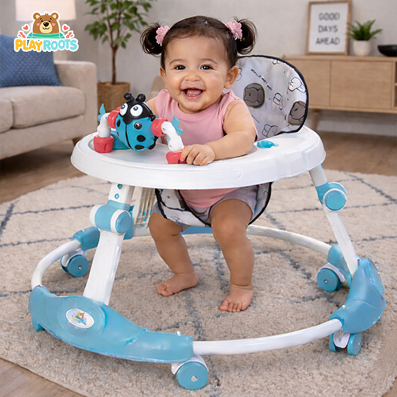Playroots Musical 3-in-1 Walker(Blue)