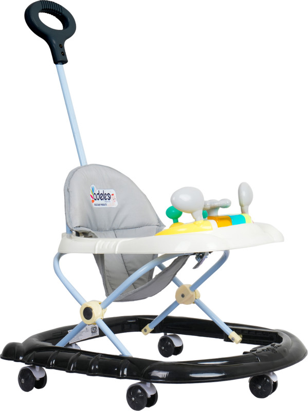 Panda Creation Musical Activity Walker With Parent Rod(Beige, Black)