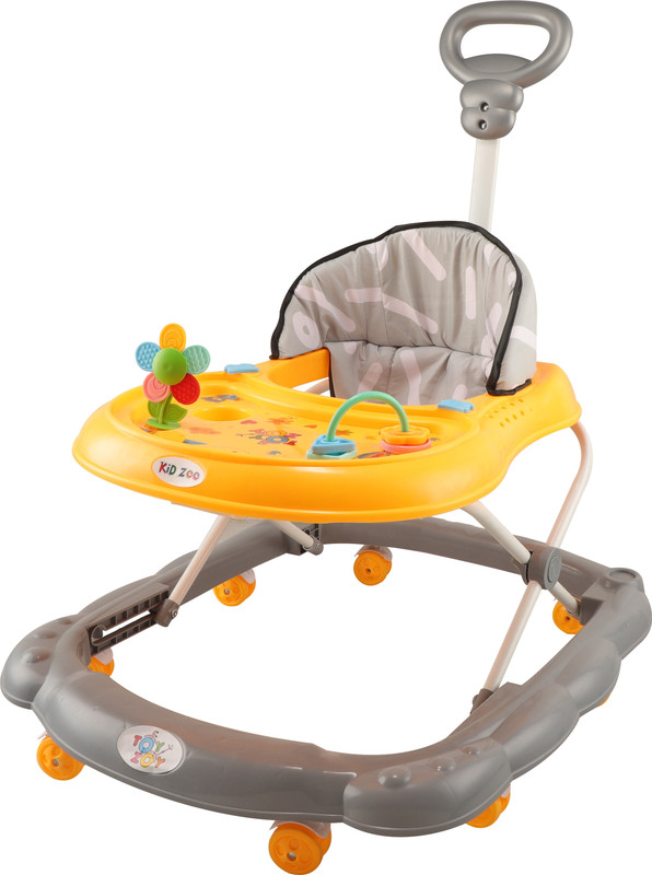 Toyzoy Activity Walker With Parent Rod(Yellow)