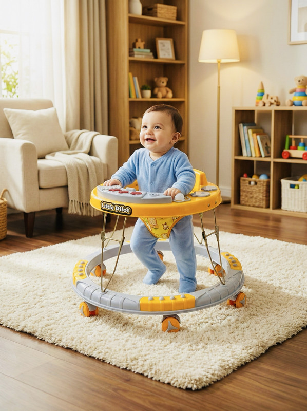 Little Pilot Musical Activity Walker(Yellow)