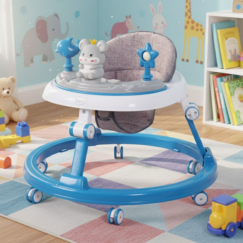 LITTLE RIDES Musical 3-in-1 Walker(Blue, White)