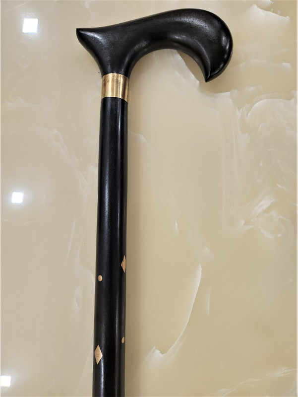 Elitr Mart Black Wood Walking Stick