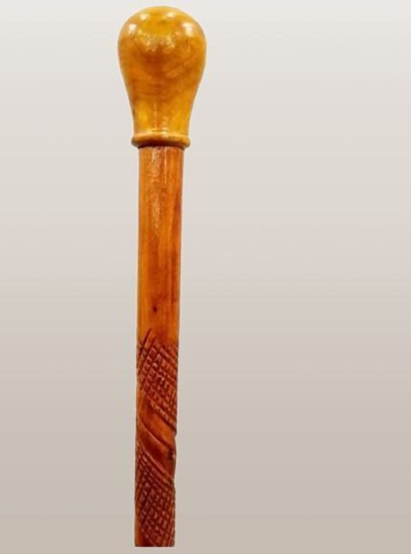 RRCREATIONS Wooden Lathi Stick for Walking & Support Walking Stick