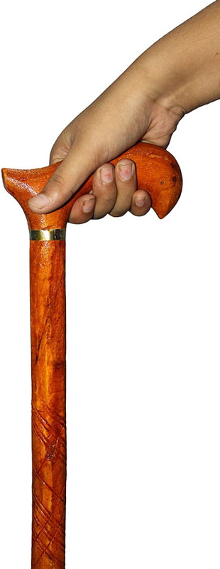 RanaCreation Morning wooden walking stick in pipe for men and women Walking Stick