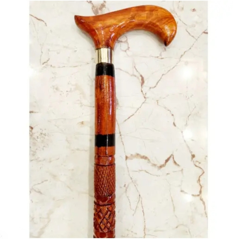 RanaCreation Morning wooden walking stick in antique design for men Walking Stick