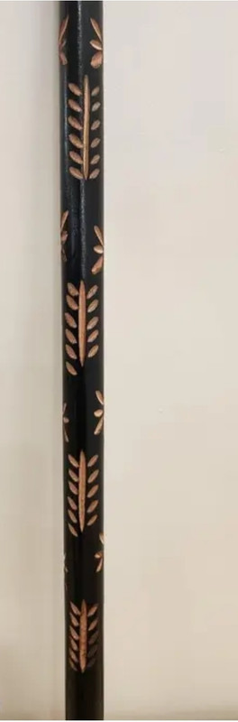 Daksh creation store Roll metal brown Walking Stick