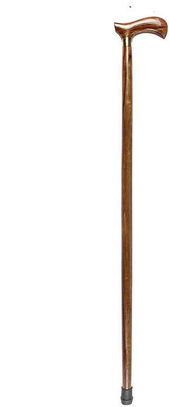RanaCreation wooden walking stick with extra Rubber Walking Stick