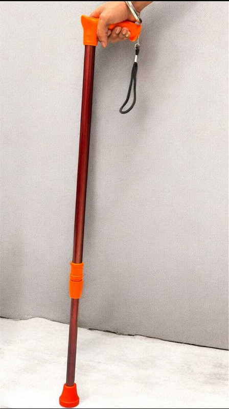 kgn surgical Portable Light Weight Height Adjustable Foldable WS 001 Walking Stick