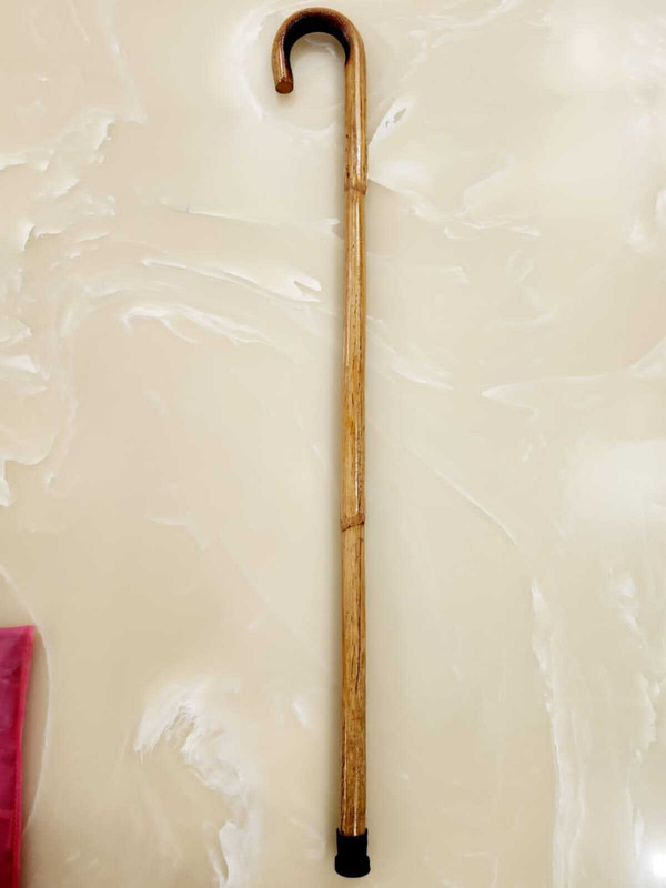 Elit Mart Light weight bamboo walking stick for old people pack of 1 Walking Stick