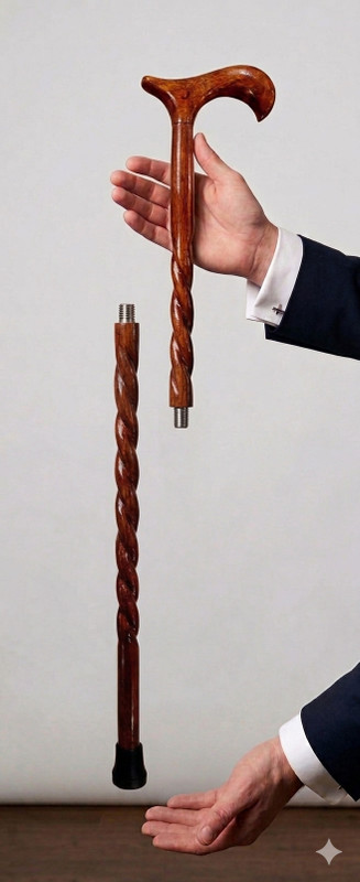 Daksh creation store Full rope 2 fold Walking Stick