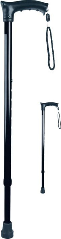 Helpcare 1 Leg Height Adjustable Men/Women/Old Age People With Hand Suppor Walking Stick