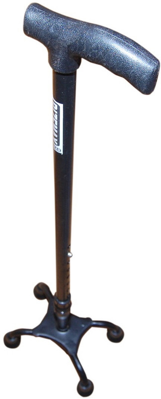rizemax All black 4leg quadripod height adjustable walking stick Walking Stick