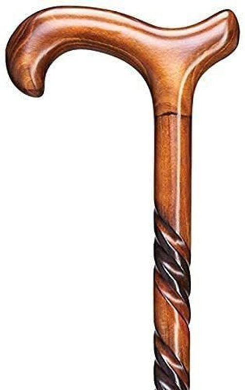 elite mart Wooden Walking Stick with Elegant Style Glossy Finish 36 inch pakka sheesham Walking Stick