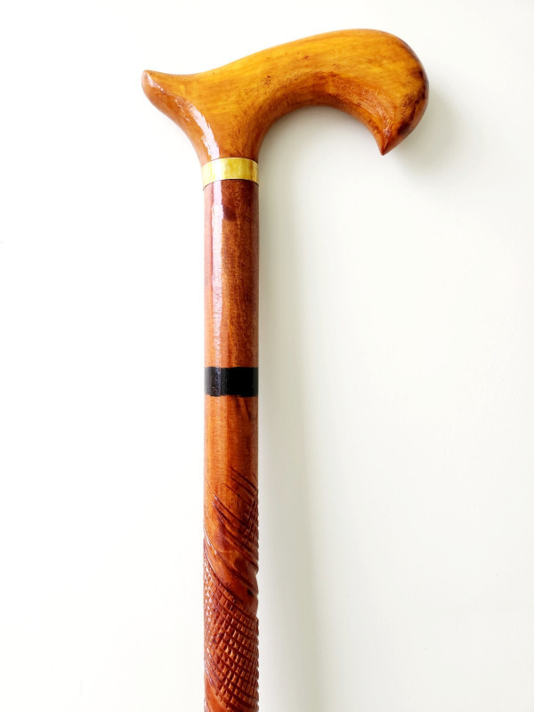 Sanvi Creation Mart Wooden Baith Canen Fancy Design Walking stick for Man woman and Old People Walking Stick
