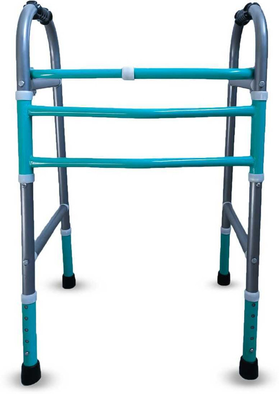 GROWDEALS Foldable and colour Walker for Men Women Adults Patients Disabled Old Age Walking Stick
