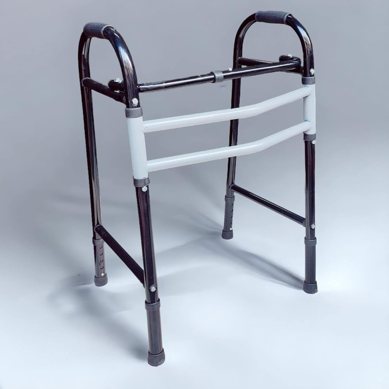 veayva Height Adjustable & Foldable Walker | Adult Walker | Walker for Patients Walking Stick