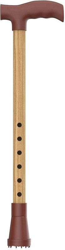 SWADESI BY MCP Walking Stick for Men Women Old Age Lightweight Height Adjustable Wooden Coating Walking Stick