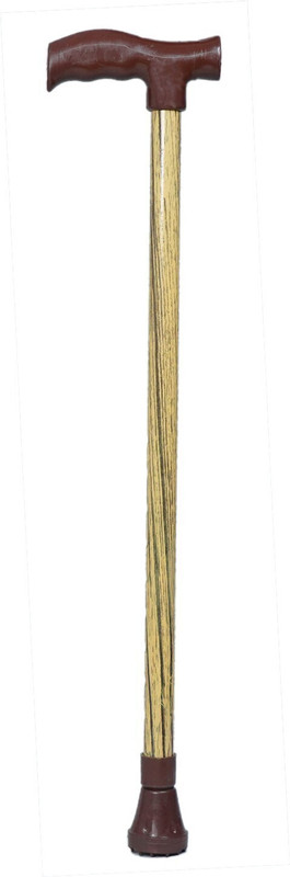 BHARTY Premium Wooden Coated Deluxe Steel Walking Sticks Walking Stick