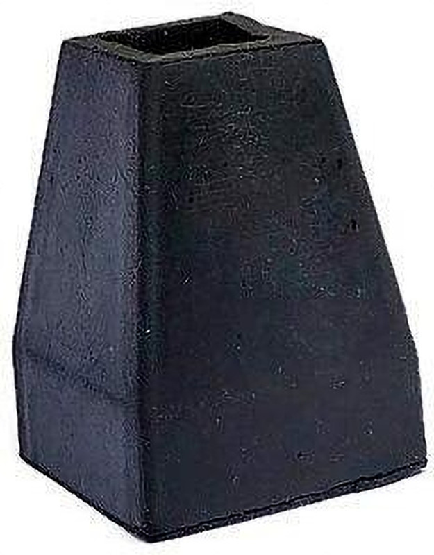 IWALK Square Rubber Tyre Sole Shoe for Crutches - 2 PIECES (Black) Walking Stick