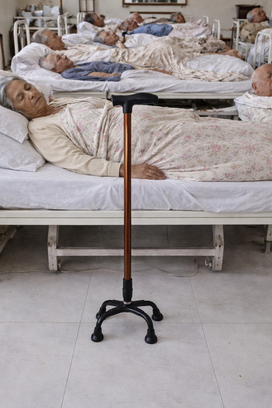 cutfine 4-leg walking stick,mobility cane 4 legs,rubber base adjustable height Walking Stick