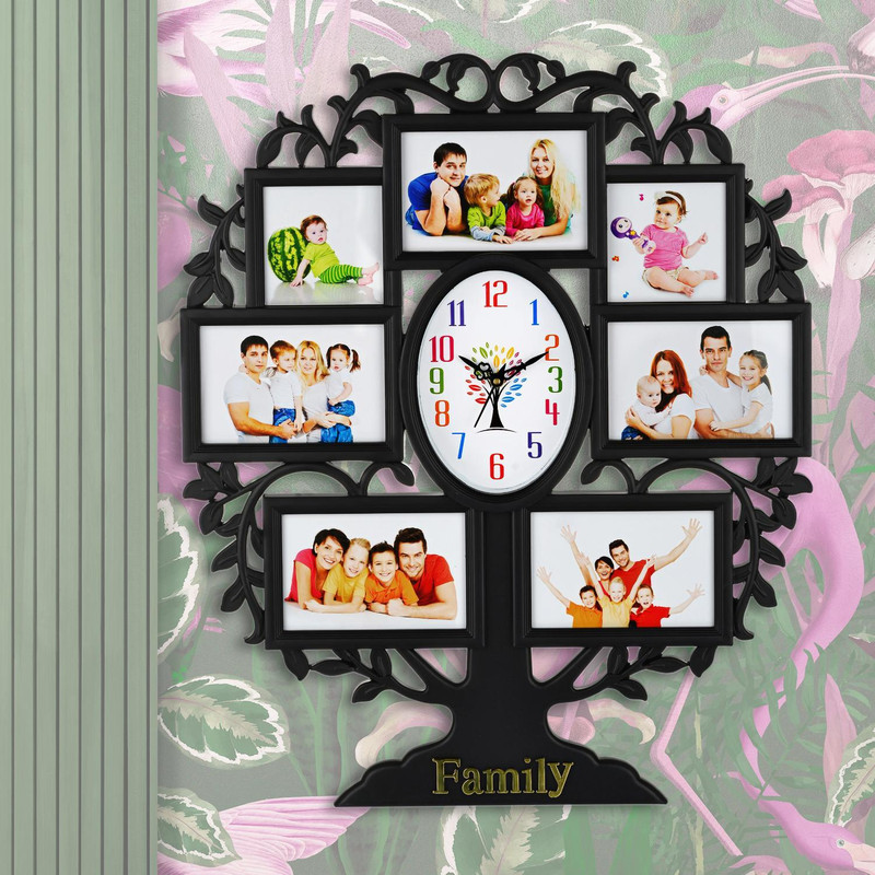 Micacchi Analog 58 cm X 48 cm Wall Clock(Black, With Glass, Standard)