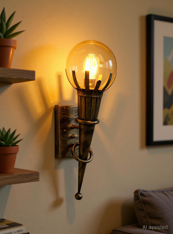 Sinoman Wallchiere Wall Lamp Without Bulb