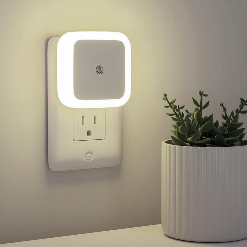 TINSUHG Smart Night Lamp with Automatic Sensor ONOFF Dim LED Lights Smart Sensor Light