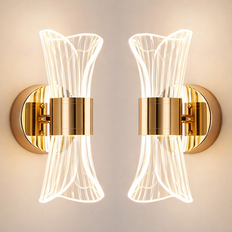 THE UJALAVISTA Wallchiere Wall Lamp With Bulb(Pack of 2)