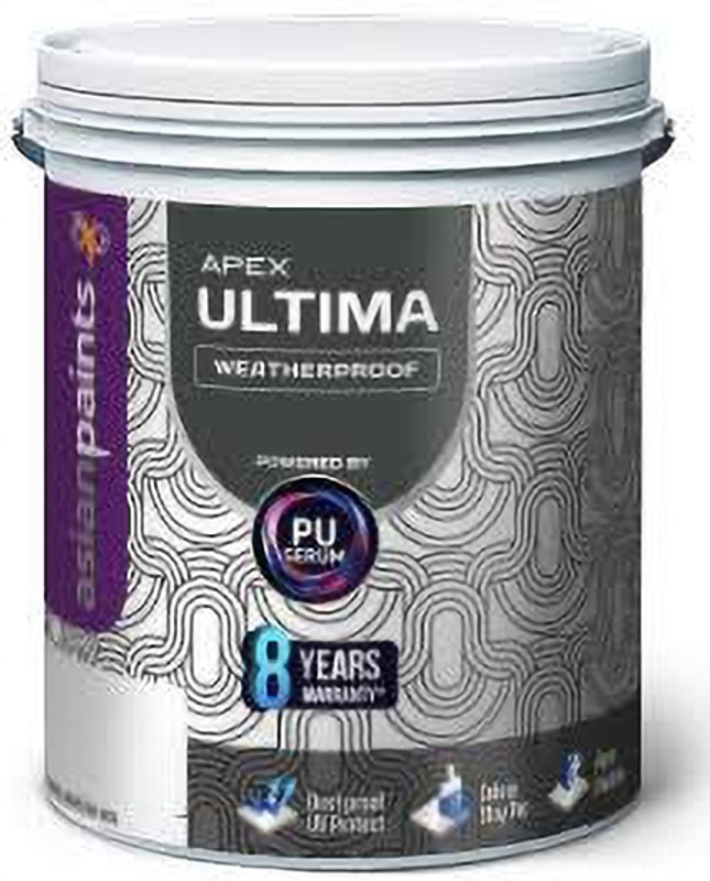 Asian Paints APEX ULTIMA POWERED BY PU SERUM 20L White Emulsion Wall Paint(20 L)