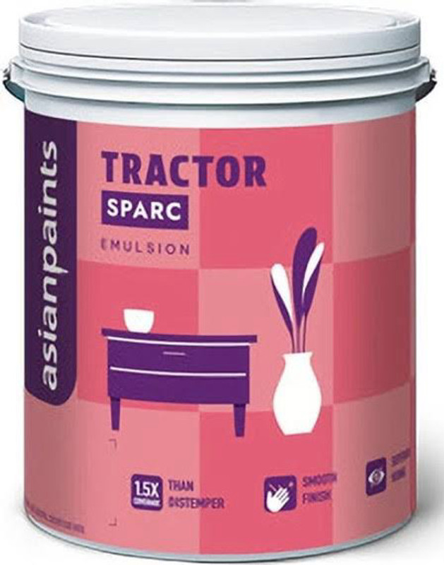 Asian Paints 1 tractor sparc emulsion white Emulsion Wall Paint(10 L)