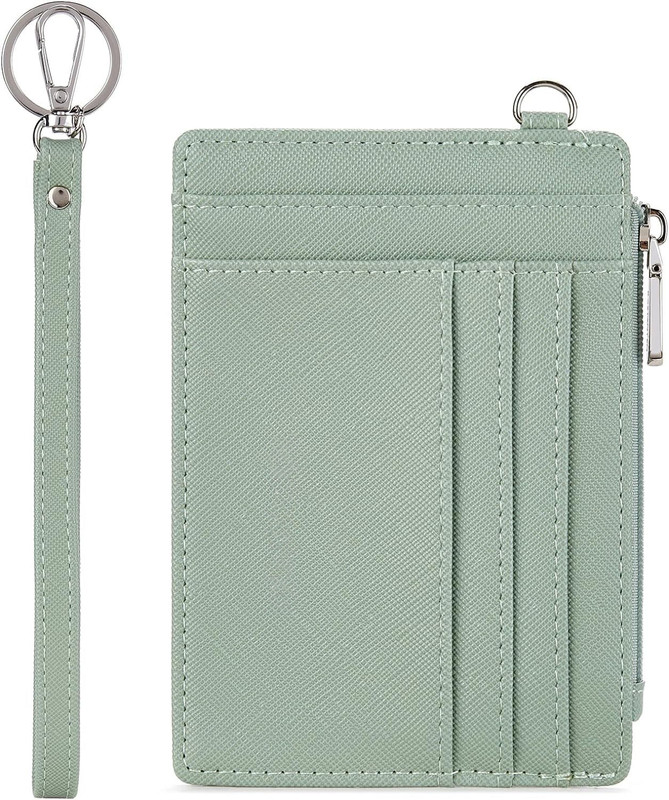 VOGARD Women Trendy Green Artificial Leather Card Holder(6 Card Slots)