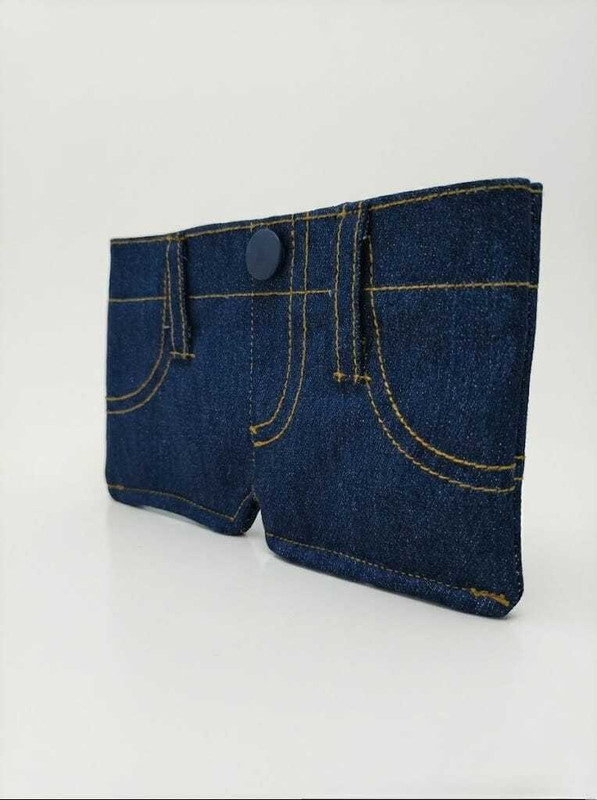 SHOPPALL Men & Women Casual Blue Fabric Wallet(2 Card Slots)
