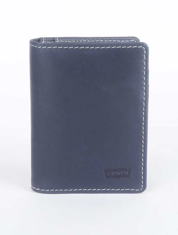 LEVI'S Men Casual Blue Genuine Leather Wallet