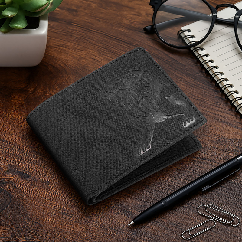 STARFUN Men & Women Casual, Travel, Trendy, Formal Black Artificial Leather Wallet(1 Card Slot)