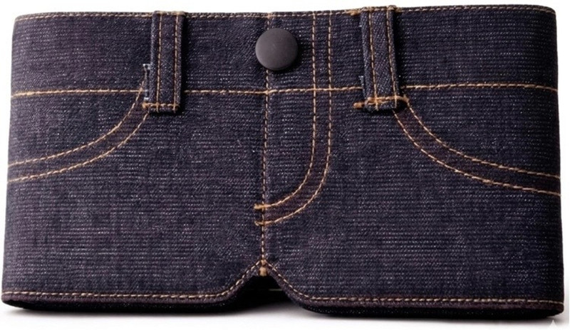 AASHMA OUTPOST Men & Women Trendy Blue Fabric Wallet(2 Card Slots)