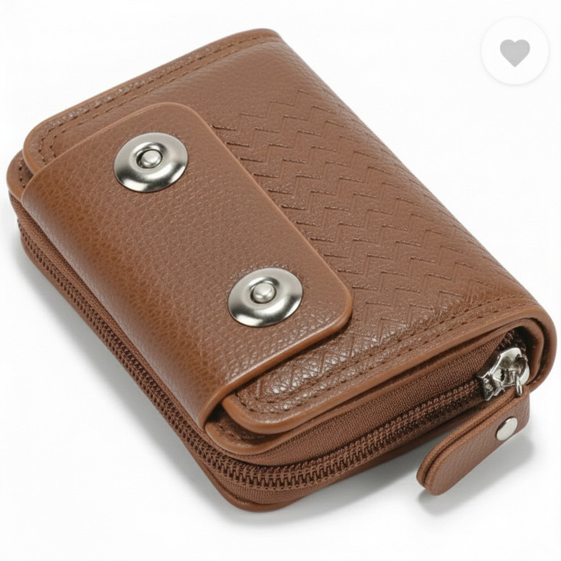StealODeal Men & Women Casual Green Artificial Leather Document Holder(4 Card Slots)