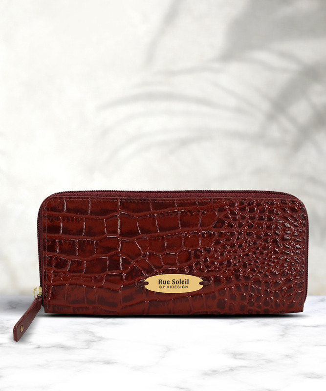 Rue Soleil by Hidesign Women Evening/Party Purple Genuine Leather Wallet(8 Card Slots)