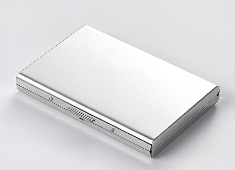 Yatee Men & Women Casual, Ethnic, Formal, Travel Silver Aluminium, Plastic Card Holder(6 Card Slots)